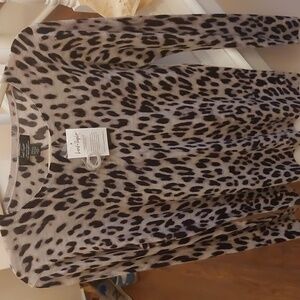 Lord and Taylor leopard sweater